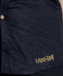 Black Half Sleeve Crop Shirt for Women
